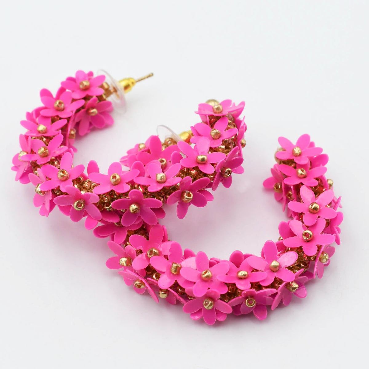 Pink Floral Hoop