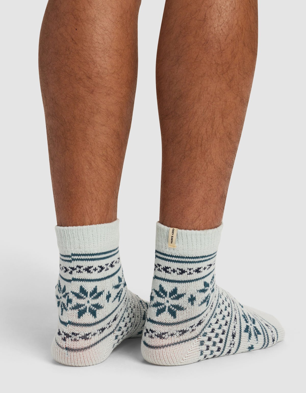 Snowflake Plush Lounge Quarter Sock