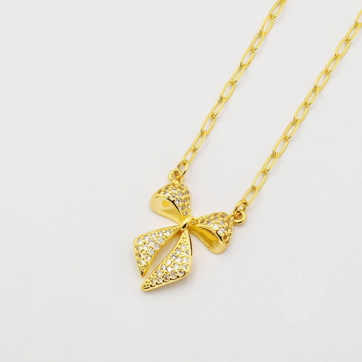 Twinkle Bow Necklac