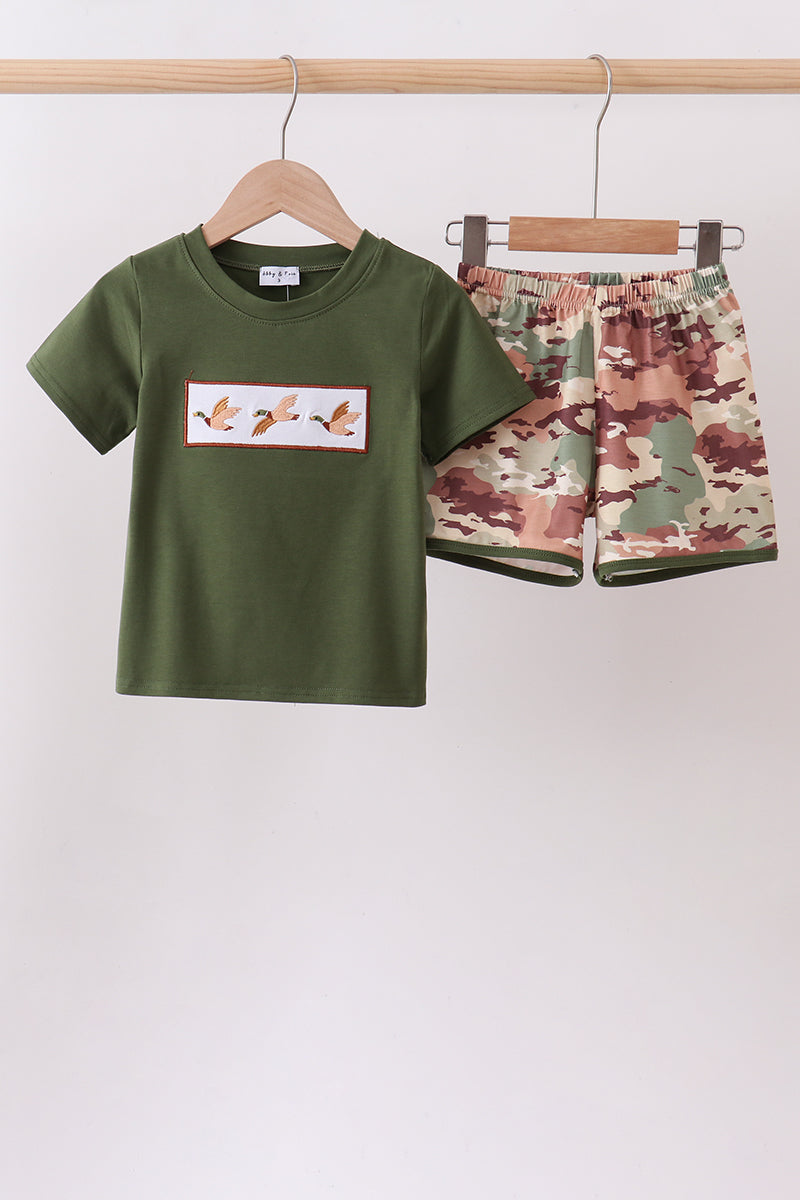 Duck Camo Embroidered Set