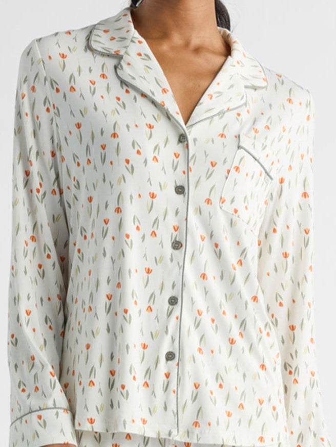 Women's Bamboo Stretch-Knit Long Sleeve Pajama Top (Collective)