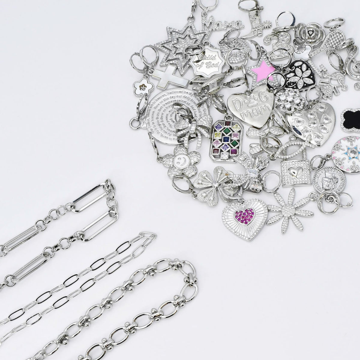 Mystery Charms Kit Silver