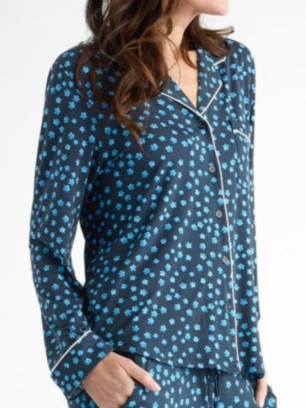 Women's Bamboo Stretch-Knit Long Sleeve Pajama Top (Collective)