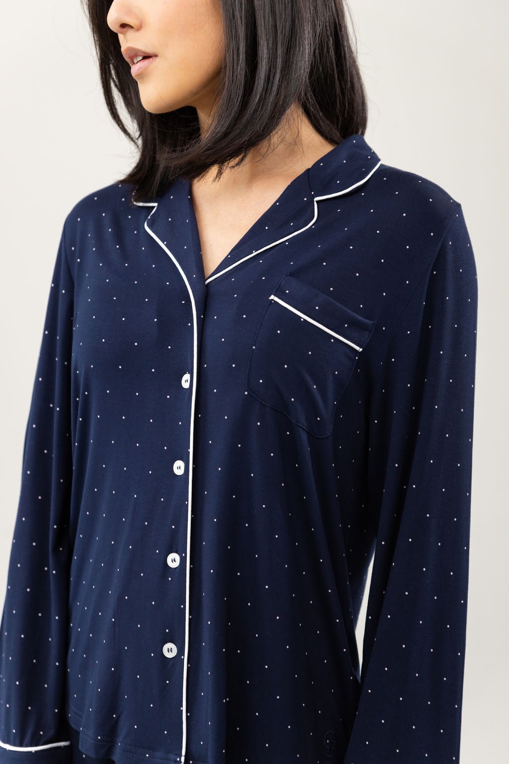 Women's Bamboo Stretch-Knit Long Sleeve Pajama Top (Collective)