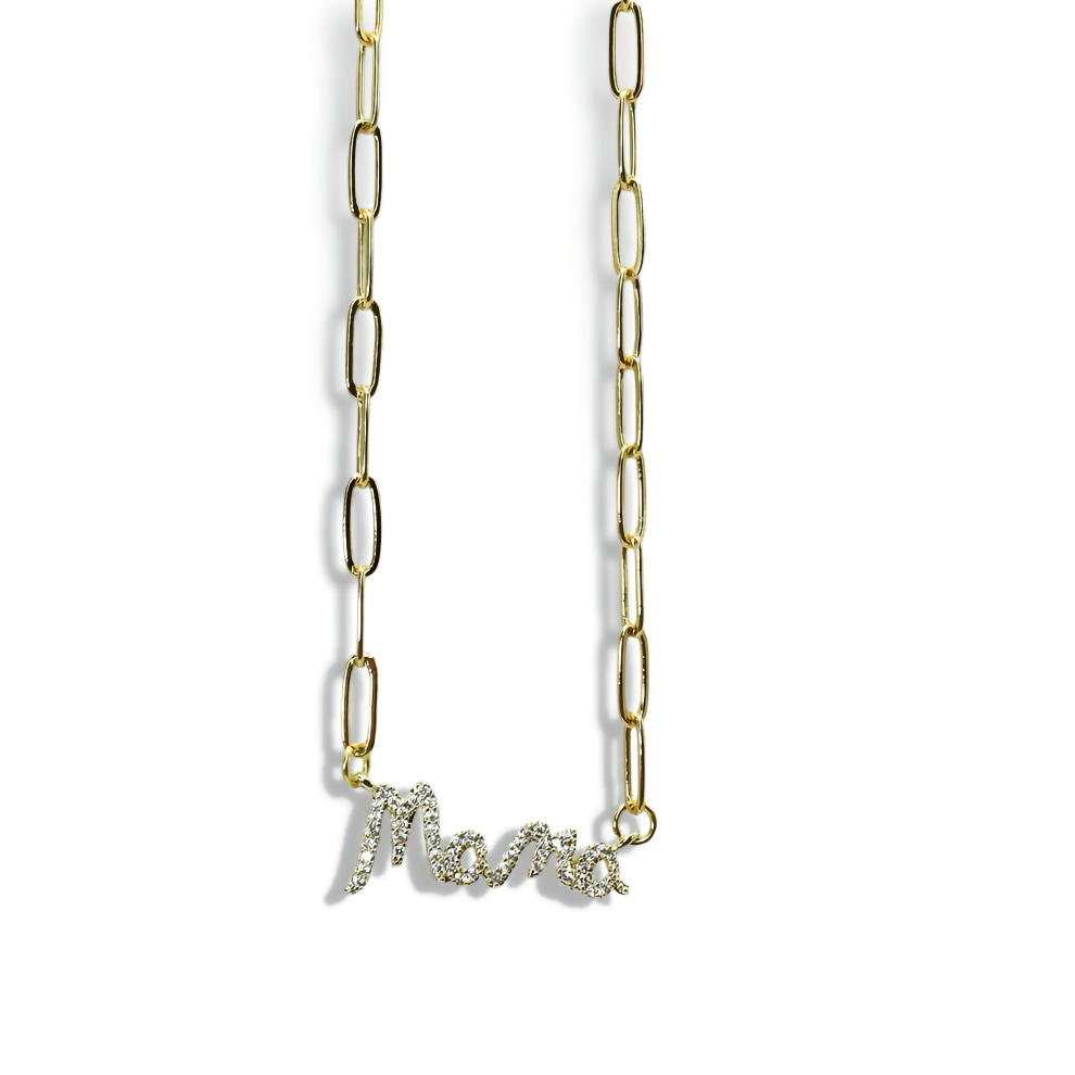 Mama Necklace Gold F29