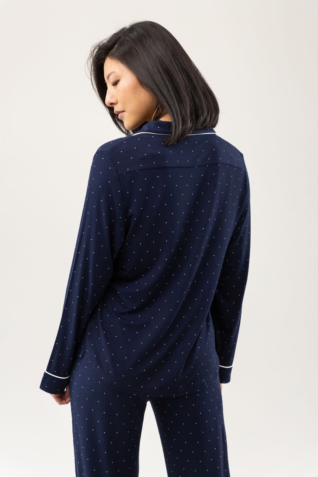 Women's Bamboo Stretch-Knit Long Sleeve Pajama Top (Collective)