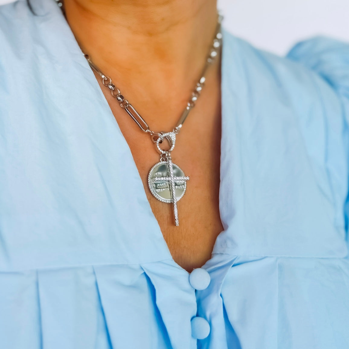 Jeremiah 29:11 with Cross Silver
