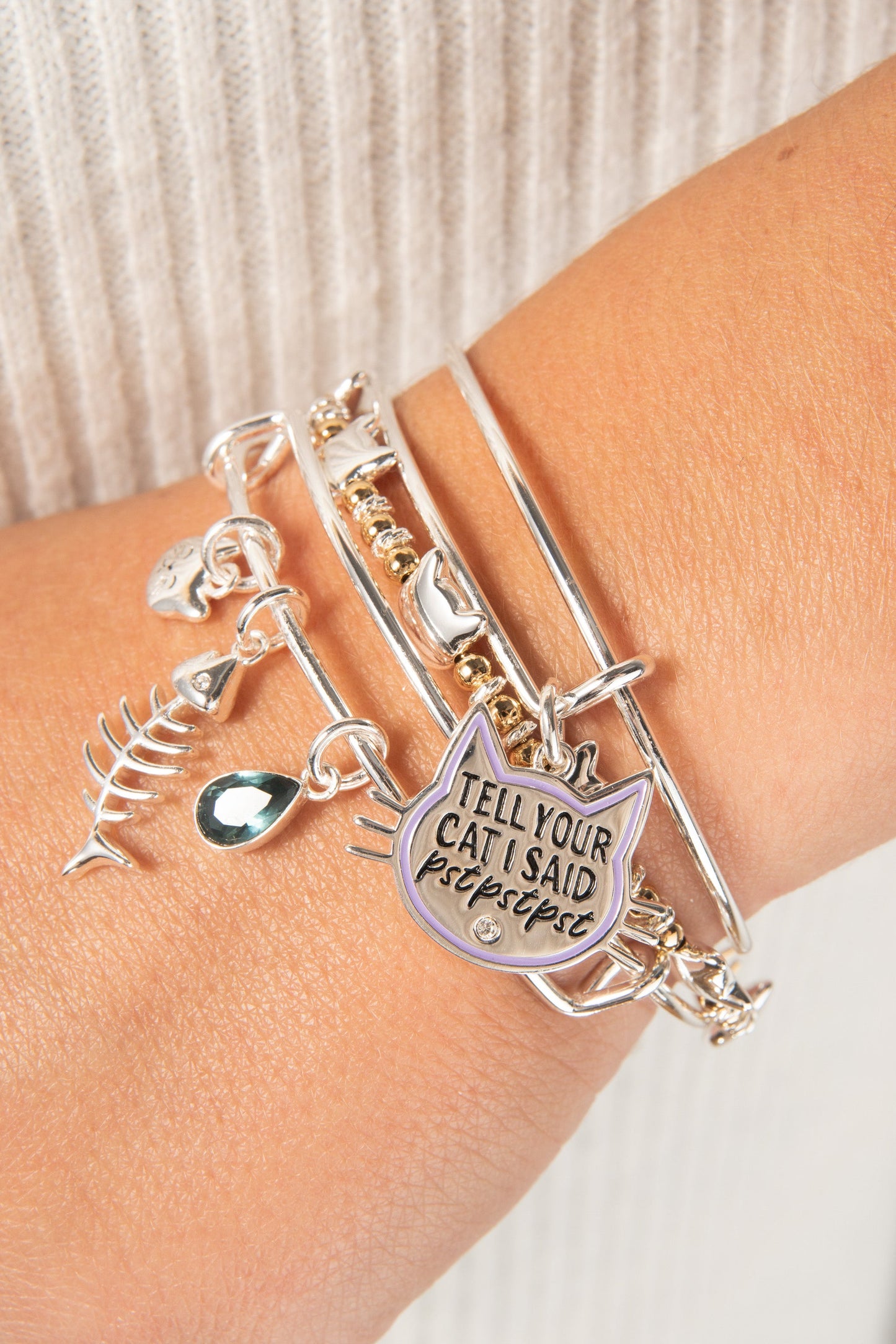 'Tell Your Cat I Said Pst Pst Pst' Bangle