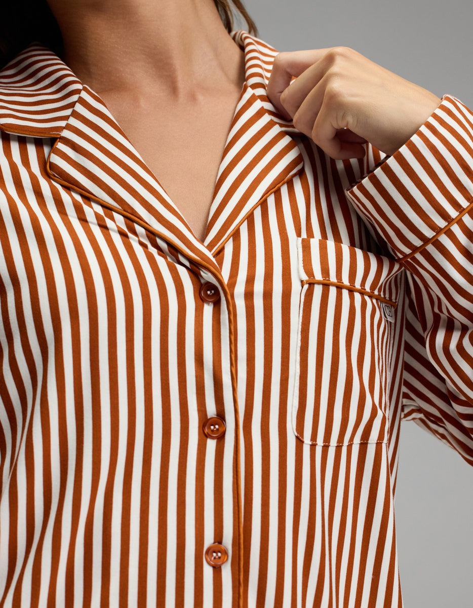 Women's Bamboo Stretch-Knit Long Sleeve Pajama Top (Collective)