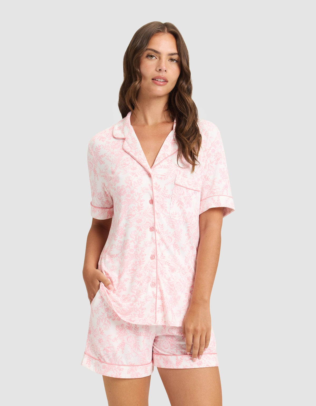 Women's Bamboo Stretch-Knit Short Sleeve Pajama Top (Collective)