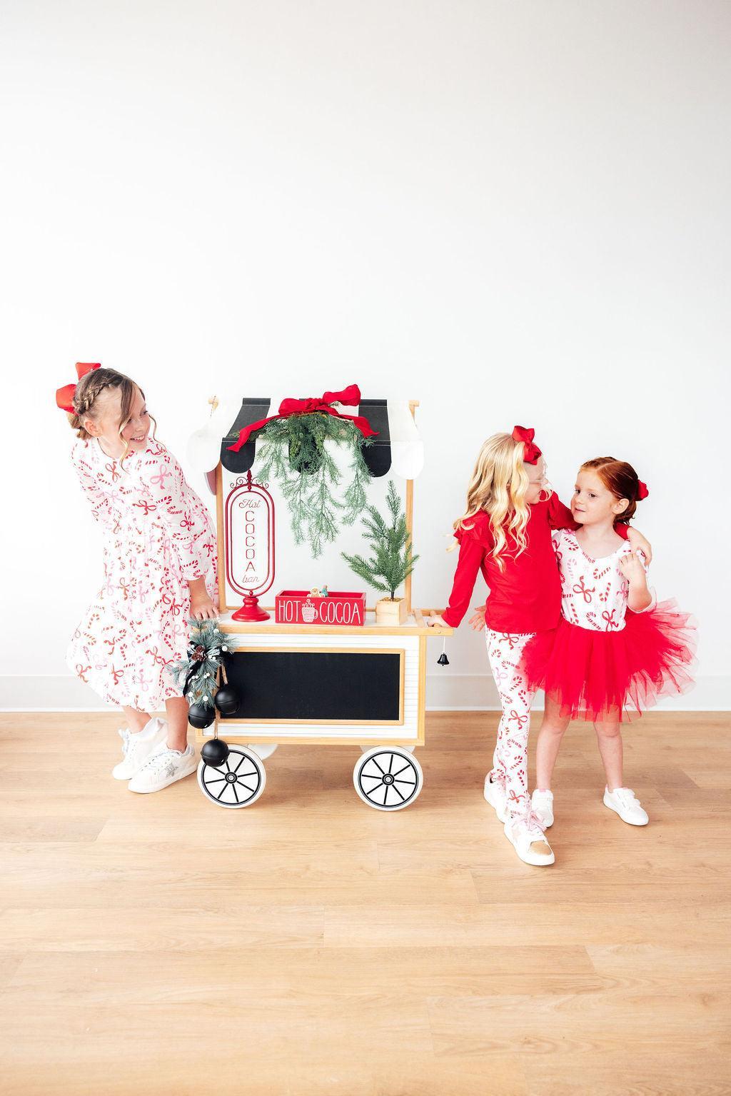 Candy Cane Lane 3/4 Tutu Leotard