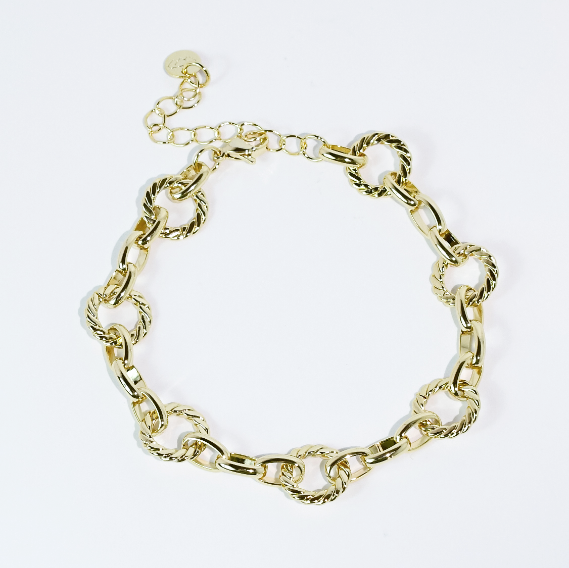 Circle Chain Bracelet Gold