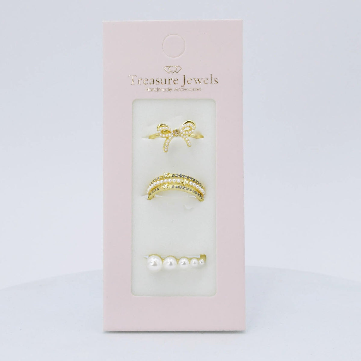 Divine Pearl Ring Set
