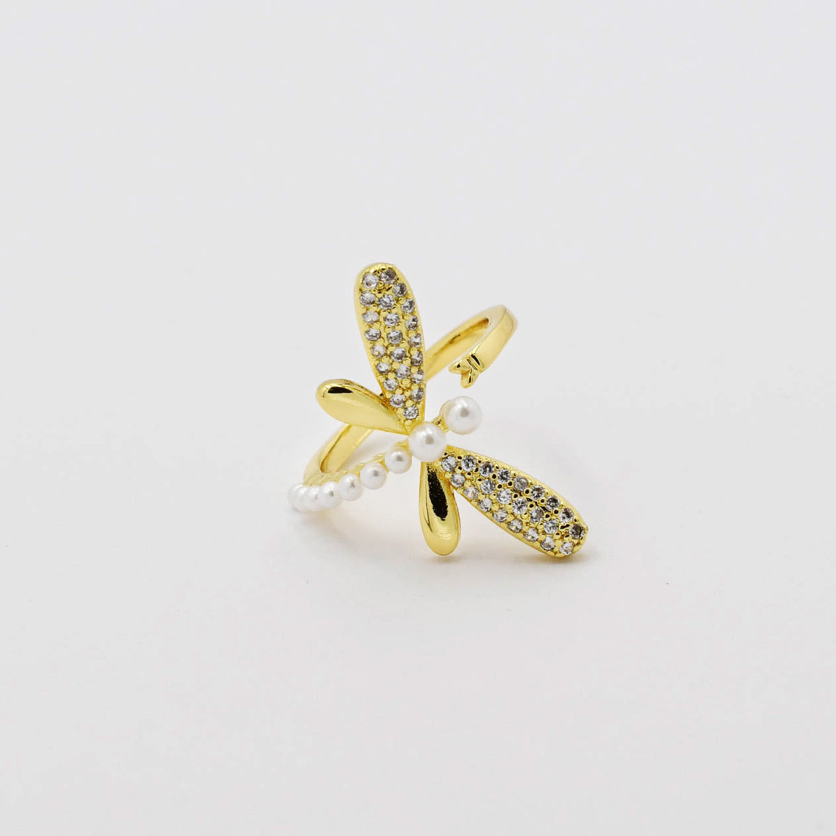 Dragonfly Gold Ring