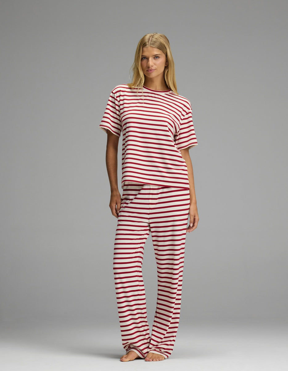 Women's First Layer Pajama Short Sleeve Tee & Pajama Pant Set