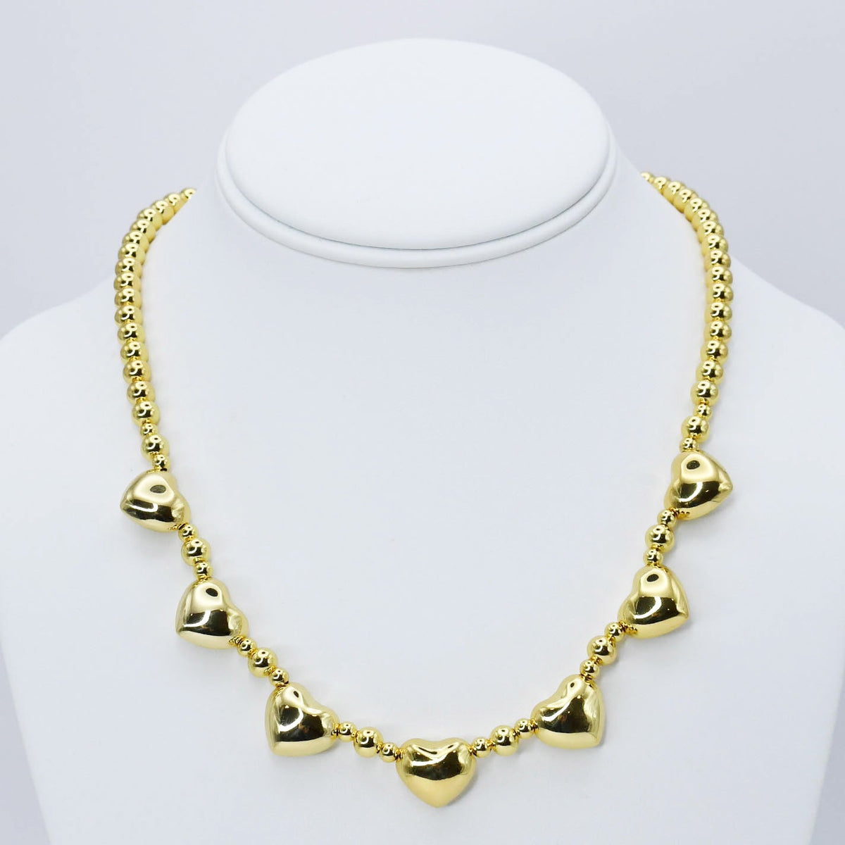 Hearts and Beads Necklace