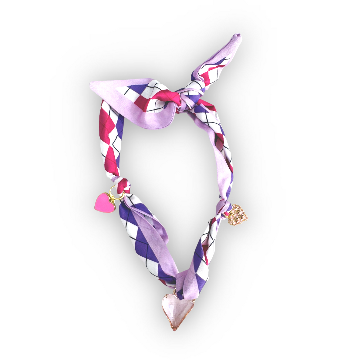 Happy Go Lucky Scarf Charm Necklace