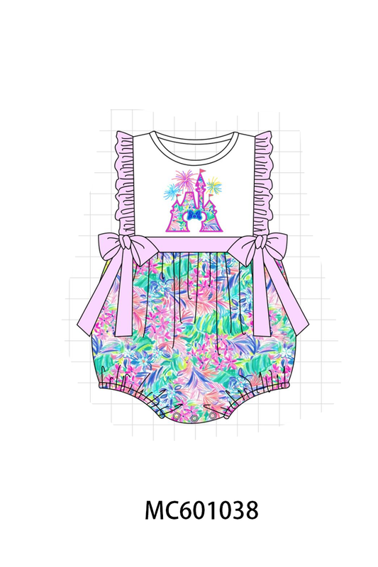 Pink Castle Applique Bubble
