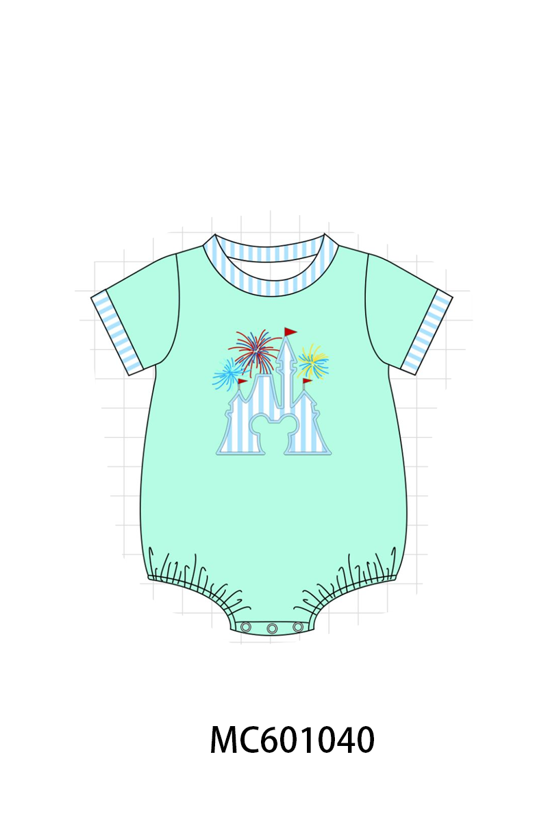 Green Castle Applique Bubble