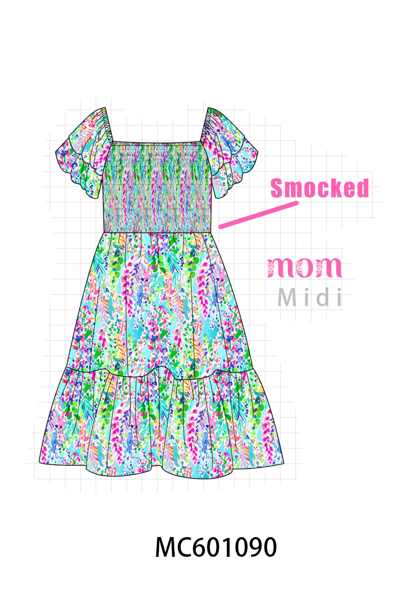 Mint Lilly Smocked Women Dress