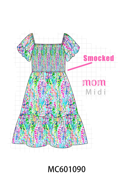 Mint Lilly Smocked Women Dress
