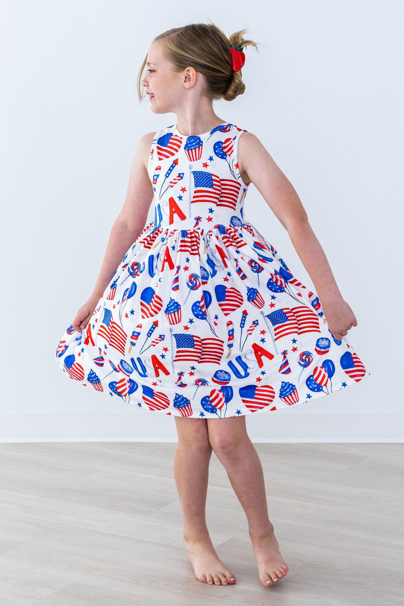 SALE Party in the USA Tank Twirl Dress