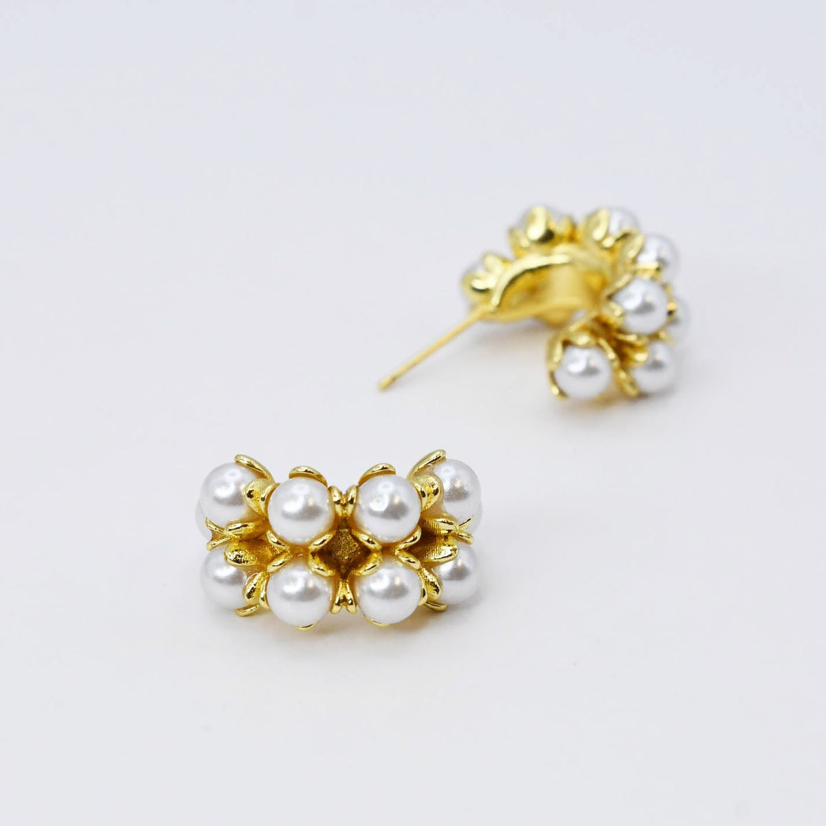Pearls and Gold Hoop