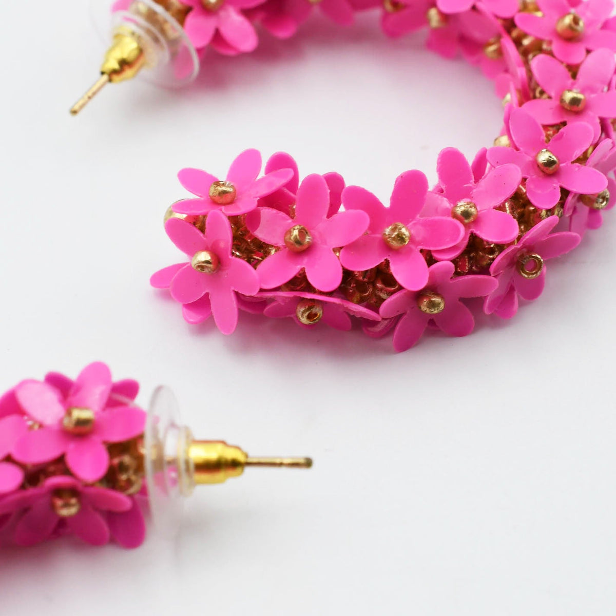 Pink Floral Hoop
