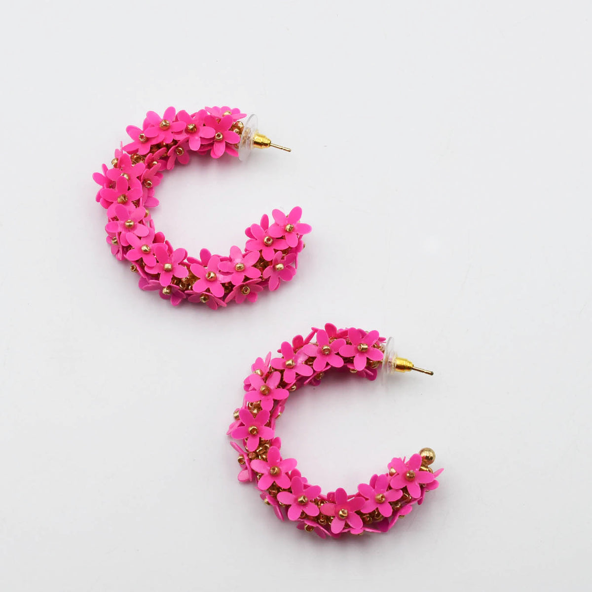 Pink Floral Hoop