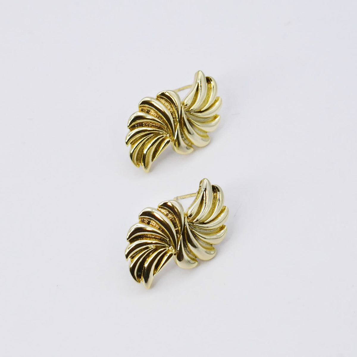 Pinwheel Gold Earring