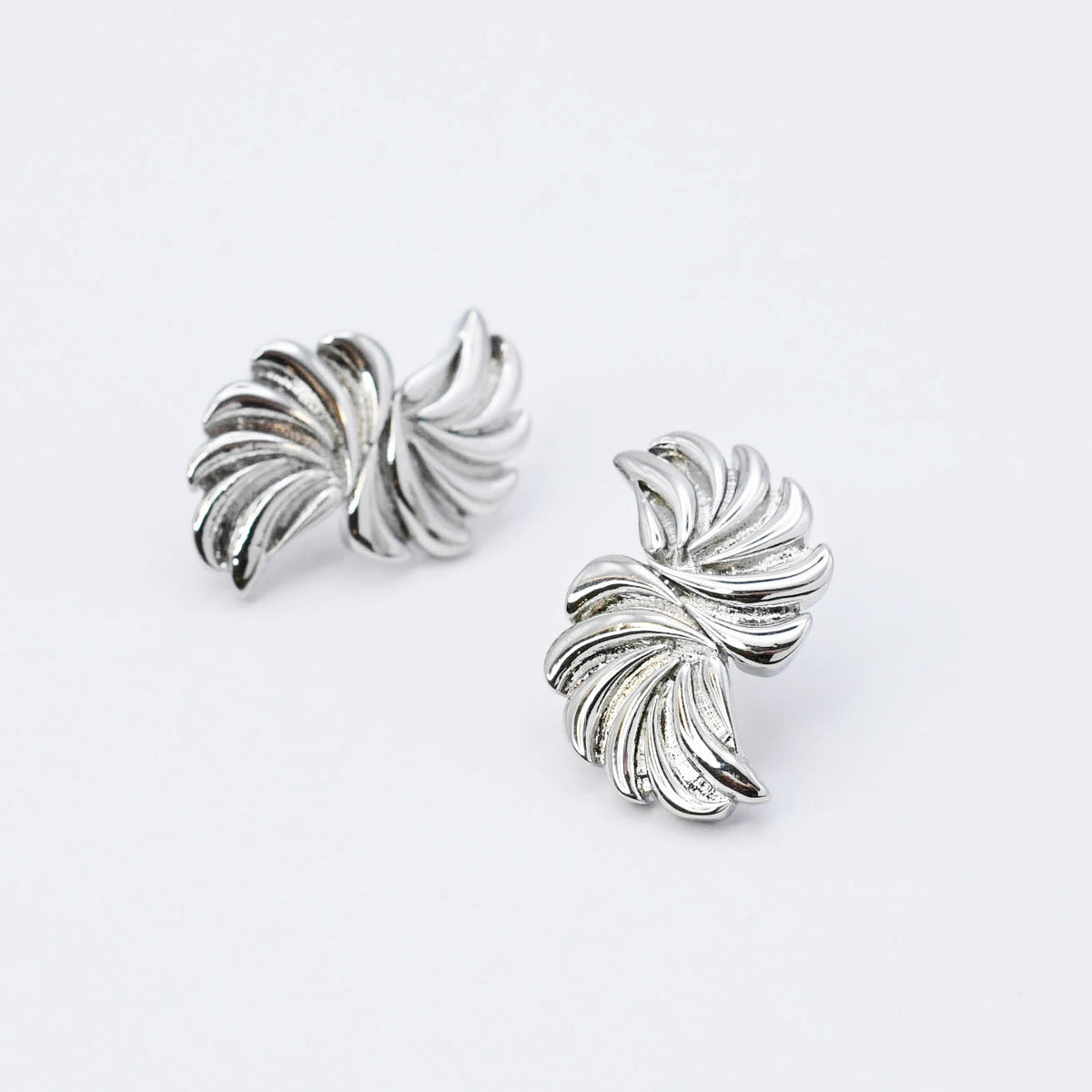 Pinwheel Silver Earring