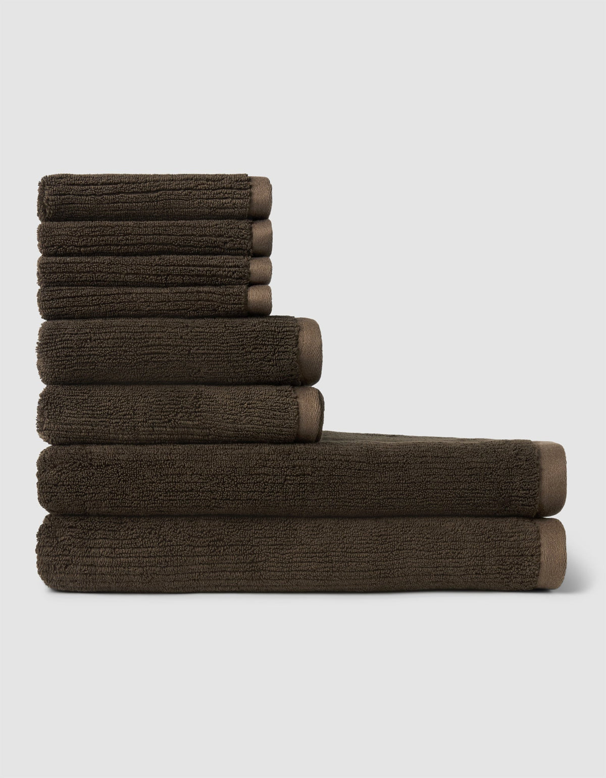 Ribbed Terry Bath Towel Set