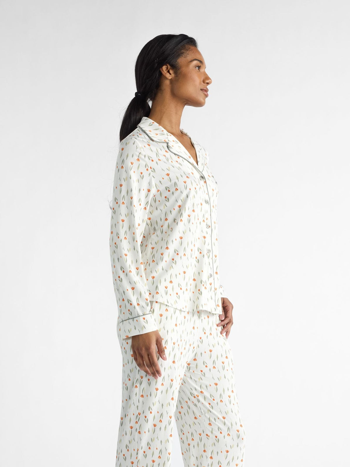 Women's Bamboo Stretch-Knit Long Sleeve Pajama Top (Collective)