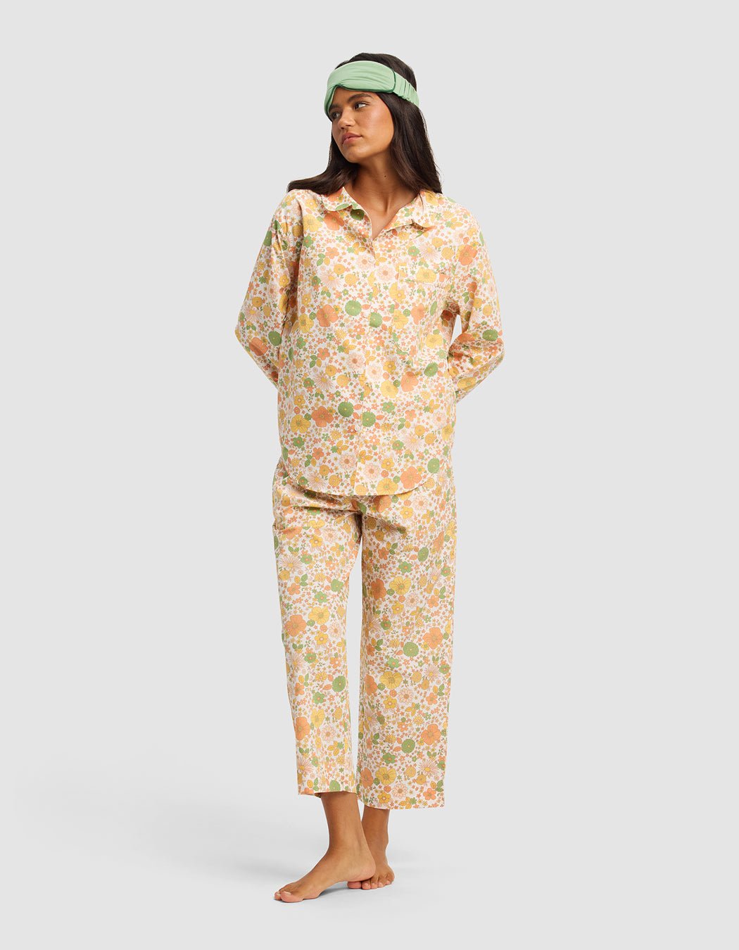 Women's Sutton Long Sleeve Cropped Pajama Set