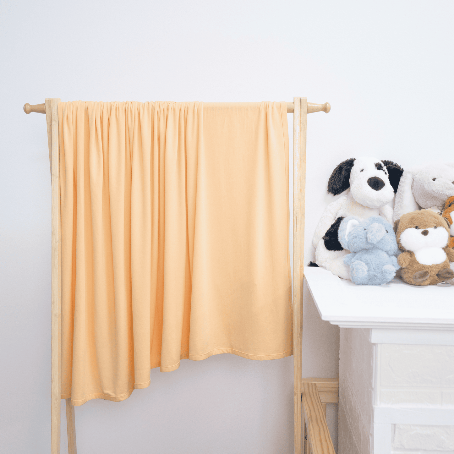 Bamboo Swaddle Blankets in Peach Fuzz