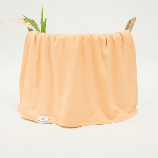 Bamboo Swaddle Blankets in Peach Fuzz