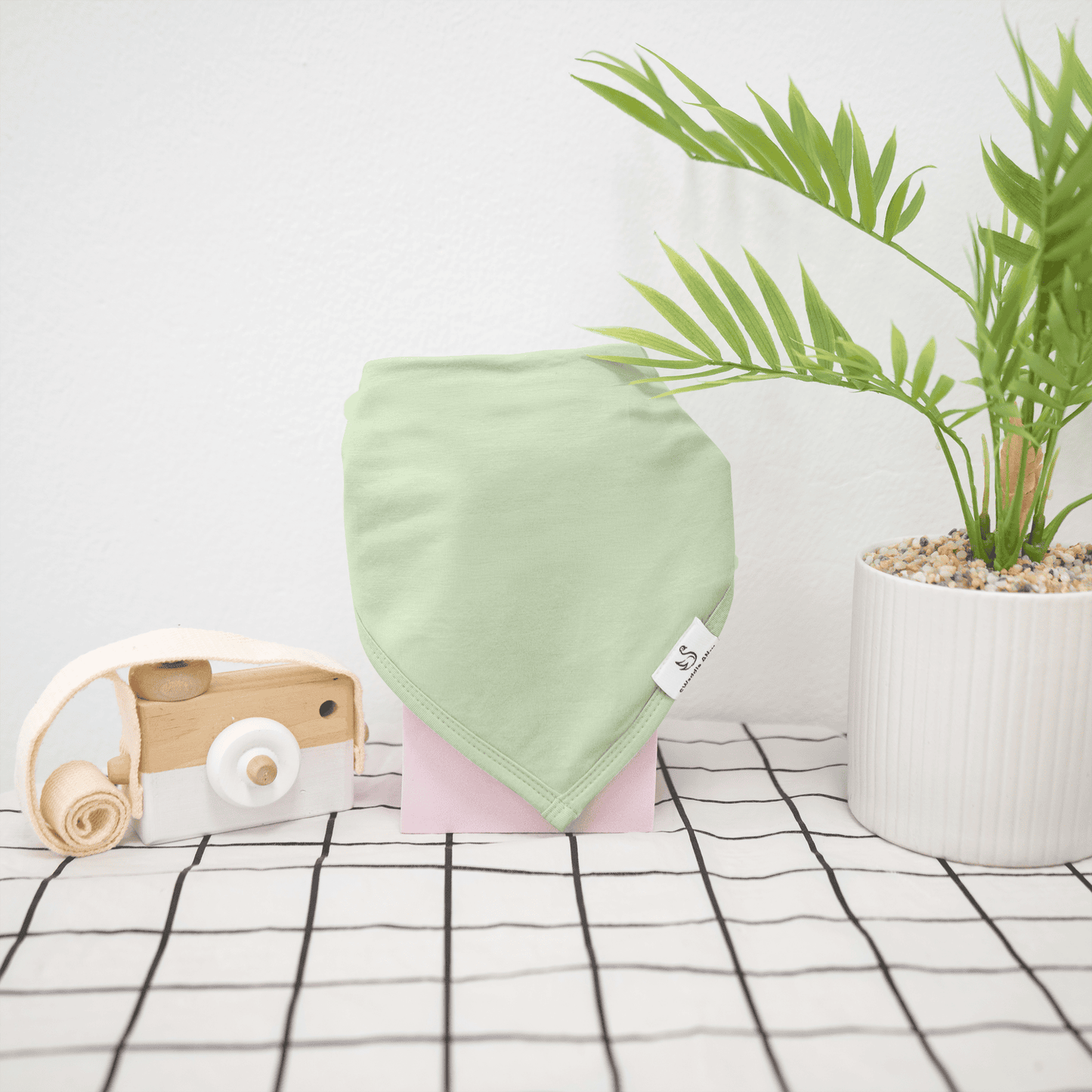 Sage Green Bamboo Bandana Bibs