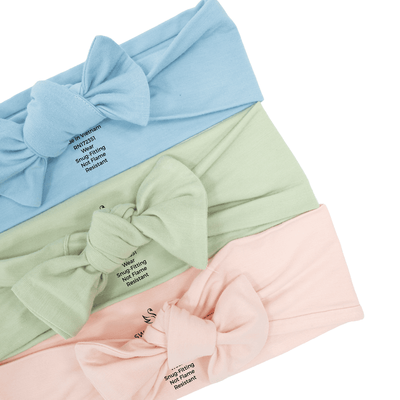 Baby Bows in Sage Green