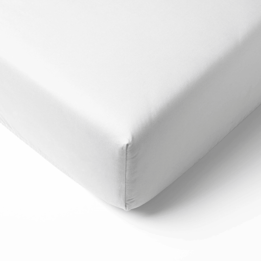 Bamboo Crib Sheet in White