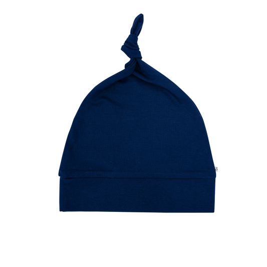 Baby Knotted Cap in Blue Depths
