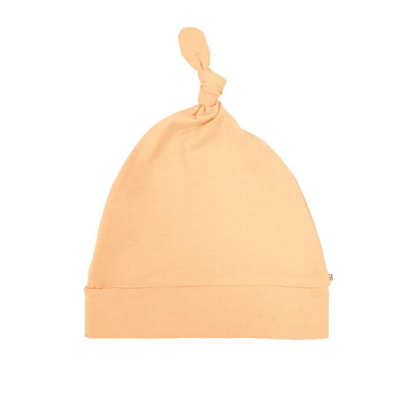 Baby Knotted Cap in Peach Fuzz
