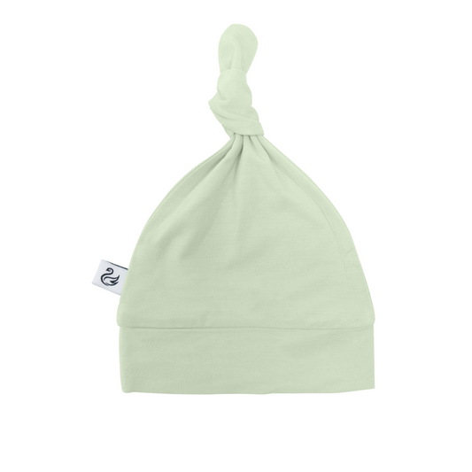 Baby Knotted Cap in Sage Green