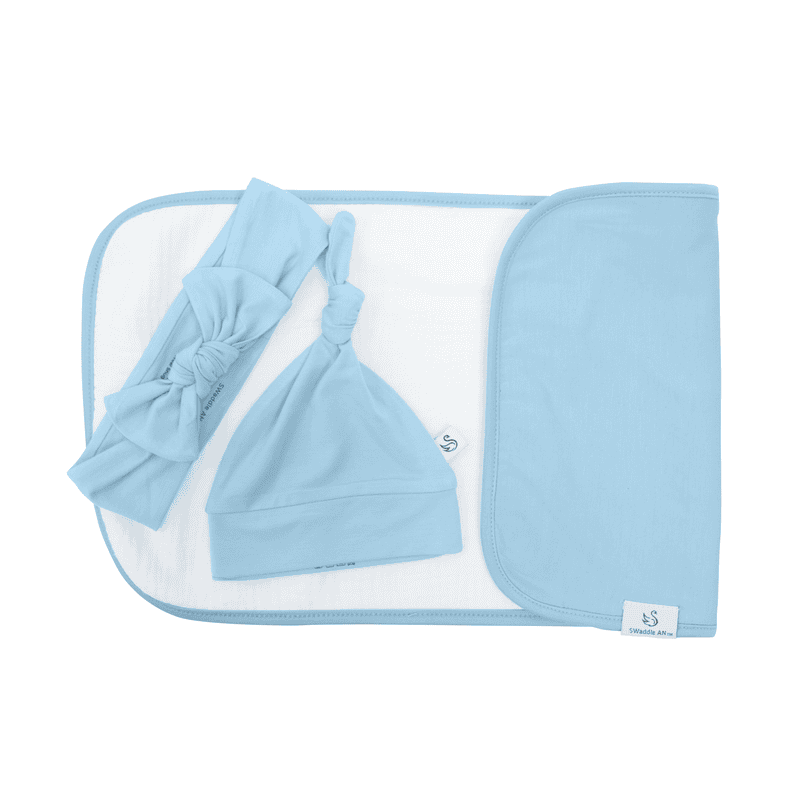 Baby Bows in Blue Bell