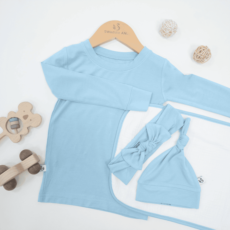 Baby Bows in Blue Bell