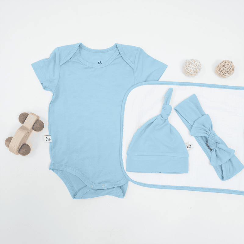 Baby Bows in Blue Bell