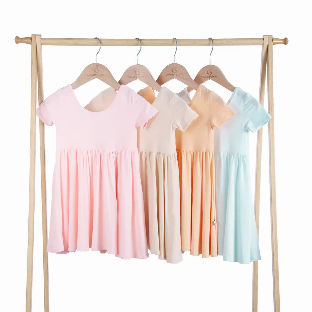 Twirl Dress in Peach Fuzz