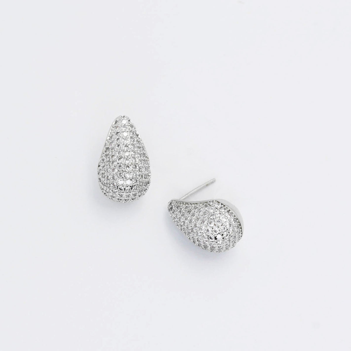 Teardrop Glam Silver