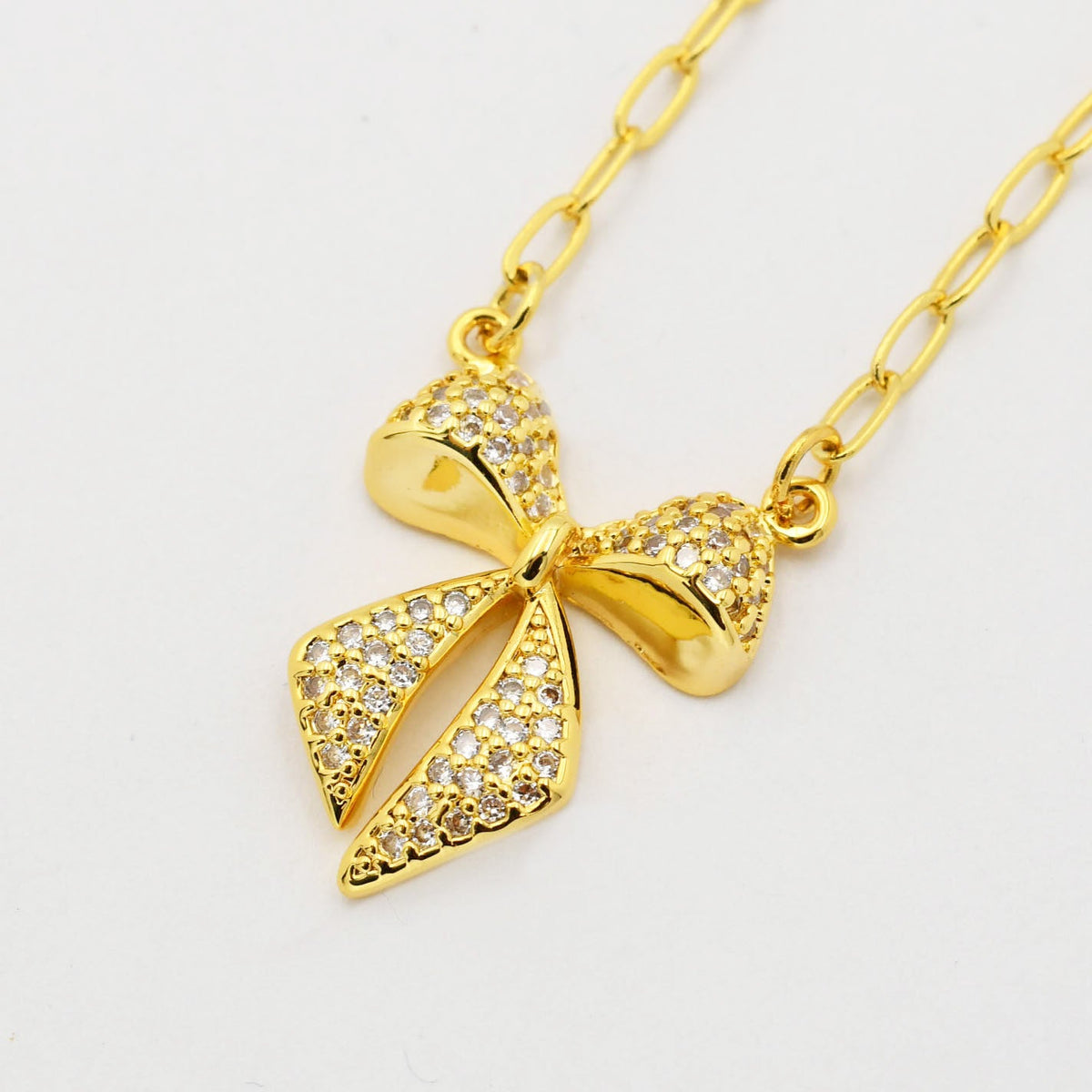 Twinkle Bow Necklac