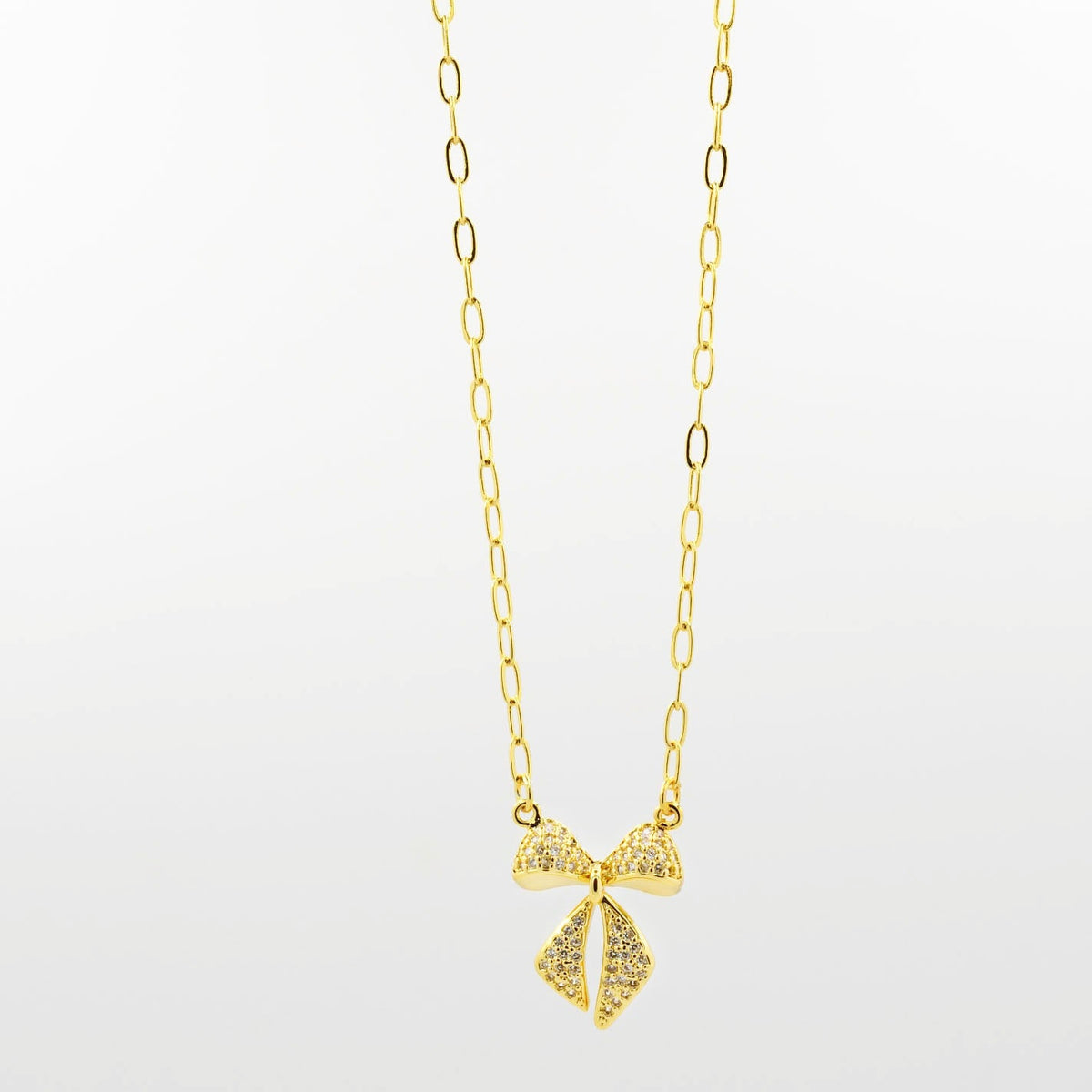 Twinkle Bow Necklac