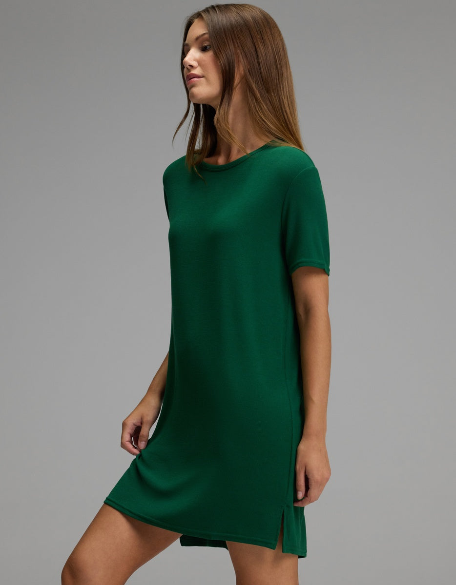 Women's Bamboo Rib-Knit Boyfriend Sleep Dress